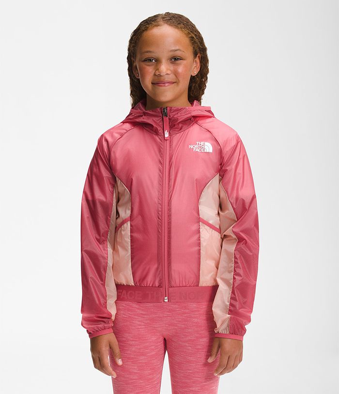 Girls north face on sale windbreaker